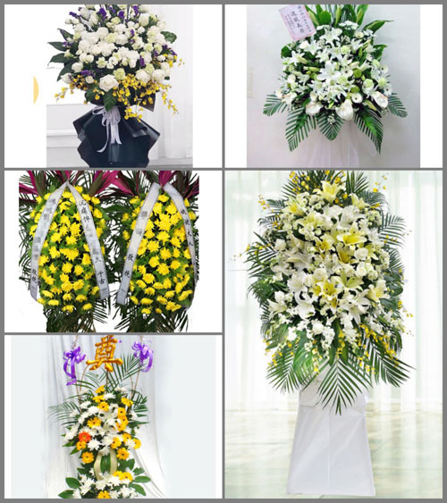 福建福州长乐市玉田镇桃源村白事花篮预定